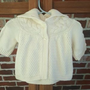 Sweet as can be, ivory Baby Gap cardigan